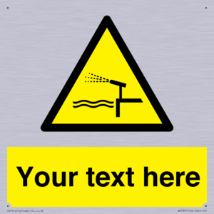 Custom warning water cannon